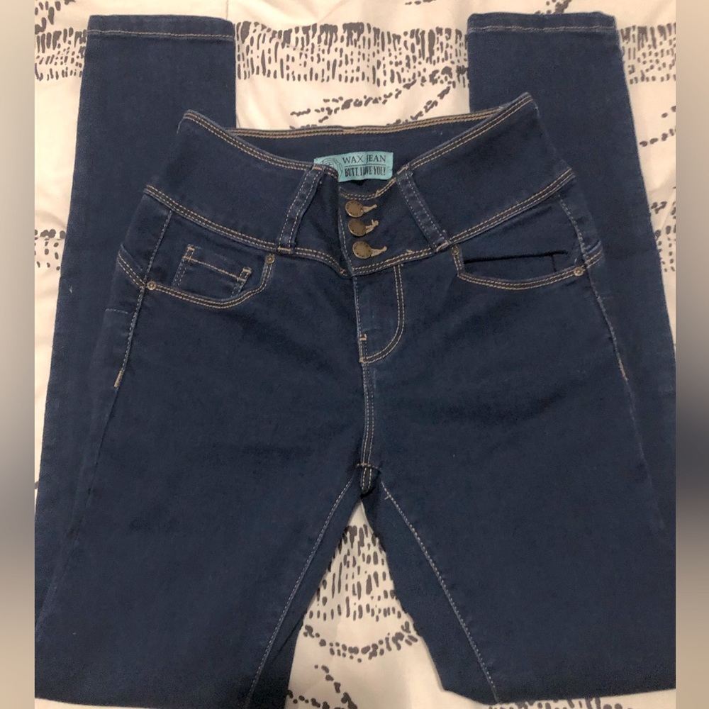 WAX JEANS, BUTT I LOVE YOU | Skinny High Waist Jeans | 0